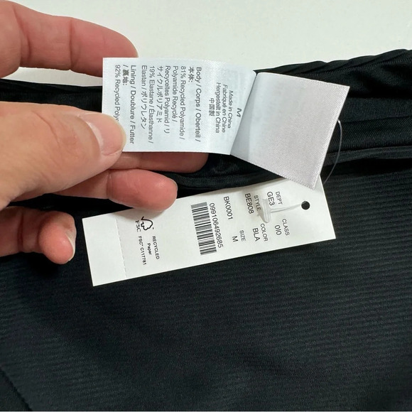 New J Crew High Rise Cheeky Bikini Bottom Black BE808 - Picture 4 of 4